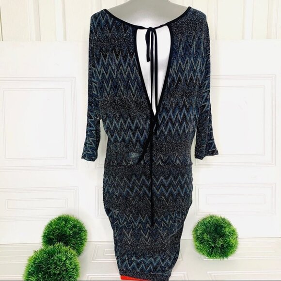 LIMITÉ slouchy with glitter oversized top dress top women size large - Picture 6 of 7